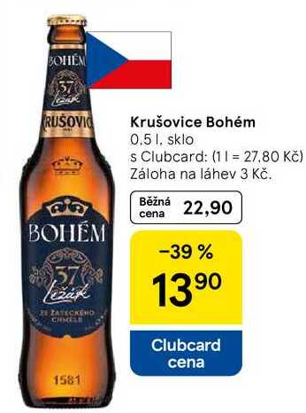 Krušovice Bohém, 0.5 l