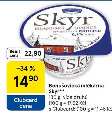Bohušovická mlékárna Skyr, 130 g