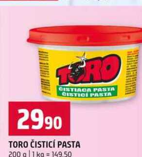 TORO ČISTICÍ PASTA 200 g