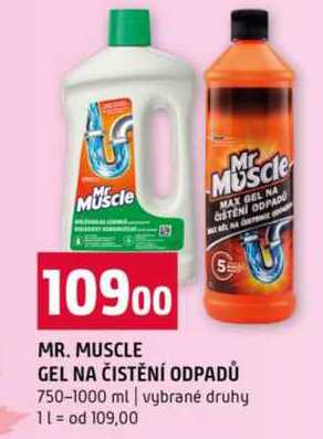 MR. MUSCLE GEL NA ČISTĚNÍ ODPADŮ 750-1000 ml