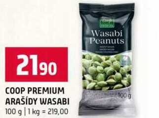 COOP PREMIUM ARAŠÍDY WASABI 100 g