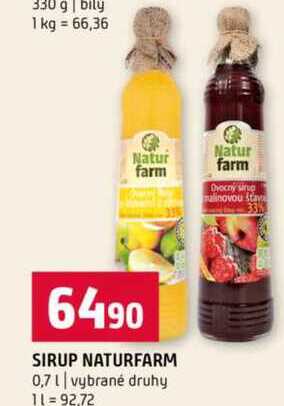 SIRUP NATURFARM 0,7 l
