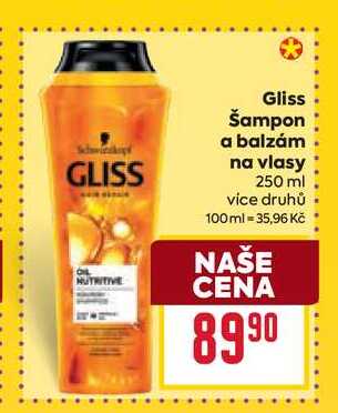 Gliss Šampon a balzám na vlasy 250 ml 
