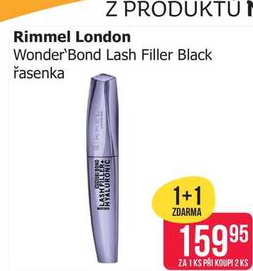 Rimmel London Wonder Bond Lash Filler Black řasenka 
