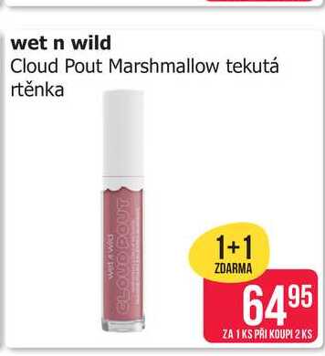 wet n wild Cloud Pout Marshmallow tekutá rtěnka 