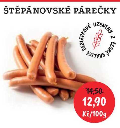ŠTĚPÁNOVSKÉ PÁREČKY 100g