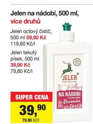 Jelen na nádobí, 500 ml, více druhů