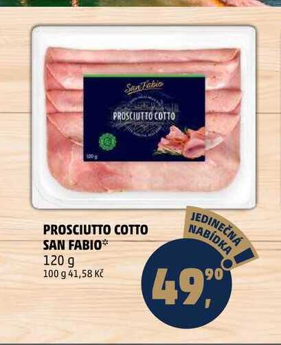 PROSCIUTTO COTTO SAN FABIO, 120 g 