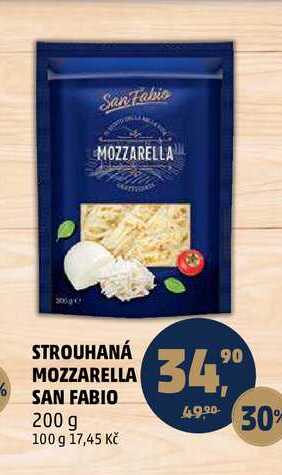STROUHANÁ MOZZARELLA SAN FABIO, 200 g