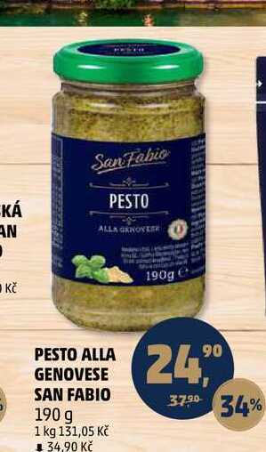PESTO ALLA GENOVESE SAN FABIO, 190 g
