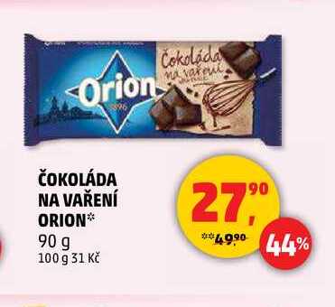 ČOKOLÁDA NA VAŘENÍ ORION, 90 g 