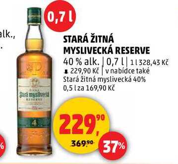 STARÁ ŽITNÁ MYSLIVECKÁ RESERVE, 0,7 l
