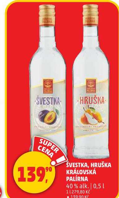 HRUŠKA KRÁLOVSKÁ PALÍRNA, 0,5 l