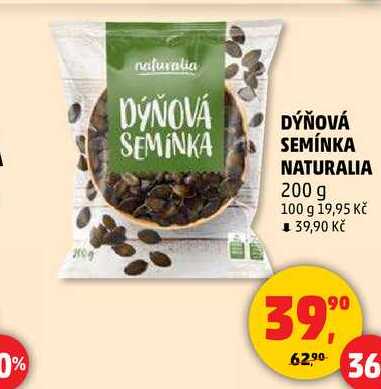 DÝŇOVÁ SEMÍNKA NATURALIA, 200 g