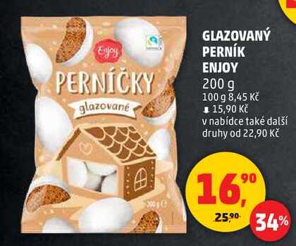 GLAZOVANÝ PERNÍK ENJOY, 200 g