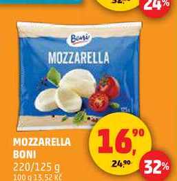 MOZZARELLA BONI, 220 g