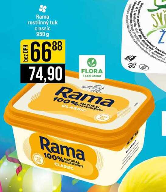 Rama rostlinný tuk classic 950 g 