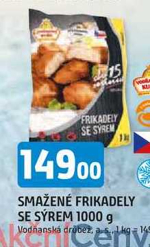 SMAŽENÉ FRIKADELY SE SÝREM 1000 g