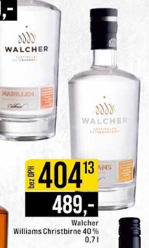 Walcher Williams Christbirne 40% 0,7 l 