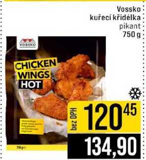 Vossko kuřecí křidélka pikant 750 g 