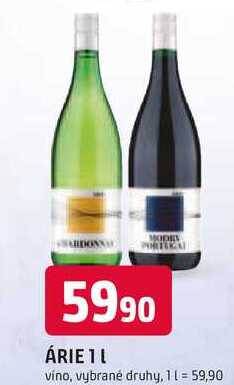 ÁRIE 1l vino, vybrané druhy