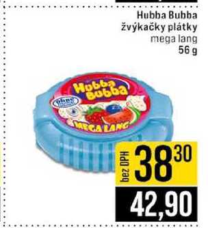 Hubba Bubba žvýkačky plátky mega lang 56 g 