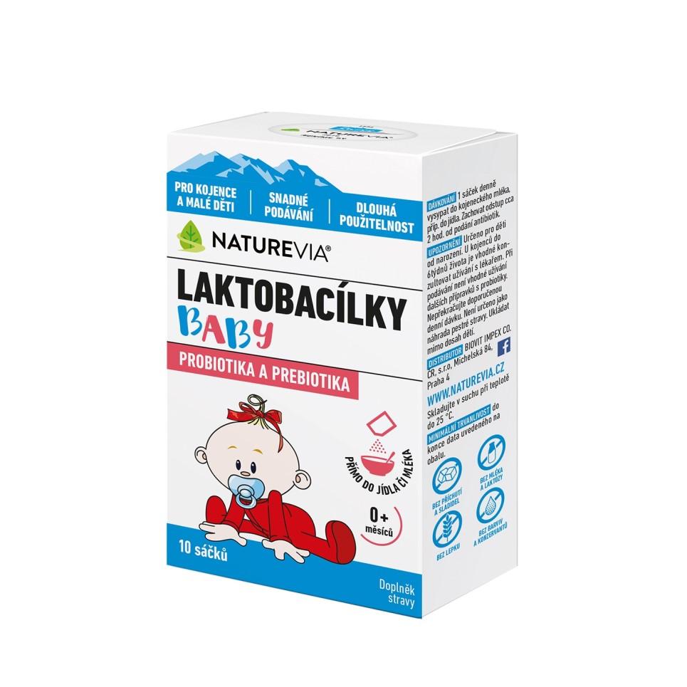 Naturevia Laktobacílky baby 10 sáčků