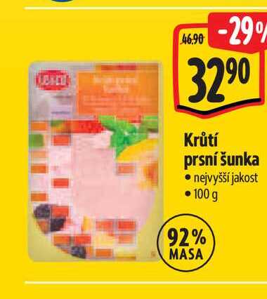  Krůtí prsní šunka  100 g