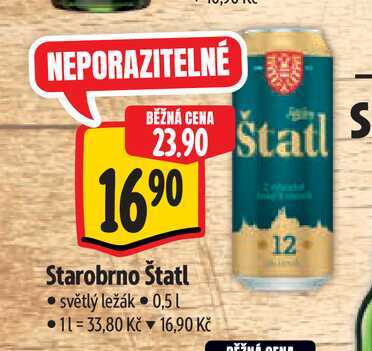   Starobrno Štatl  0,5 l