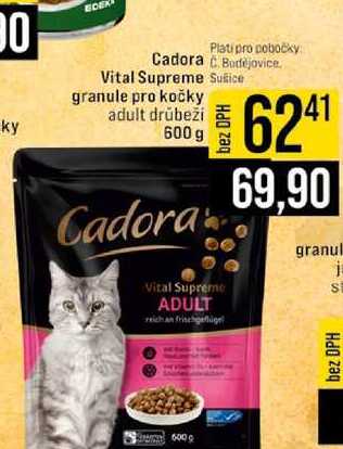 Cadora Vital Supreme granule pro kočky 600 g