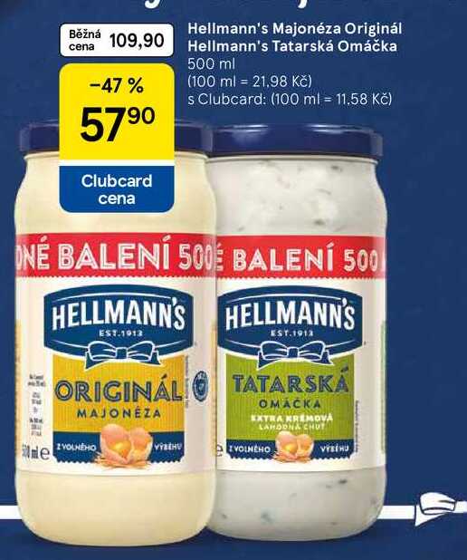 Hellmann's Tatarská Omáčka, 500 ml 