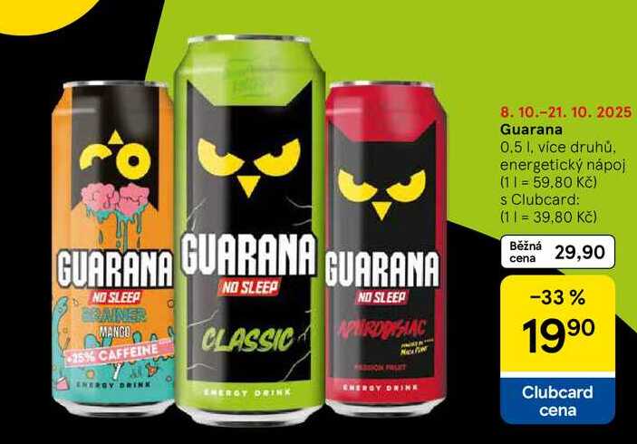 Guarana, 0.5 1, více druhů 