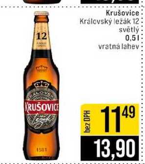Krušovice Královský ležák 12 světlý 0,5 l