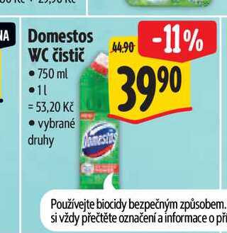  Domestos WC čistič  750 ml  