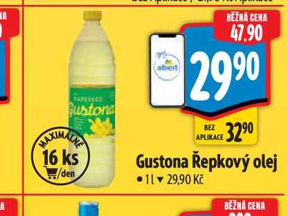  Gustona Řepkový olej  1 l