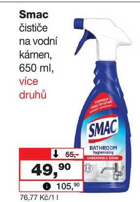 Smac čističe na vodní kámen, 650 ml