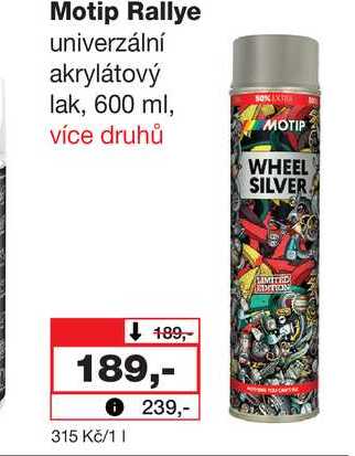 Motip Rallye univerzální akrylátový lak, 600 ml