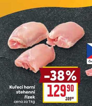 Kuřecí horní stehenní řízek cena za 1kg