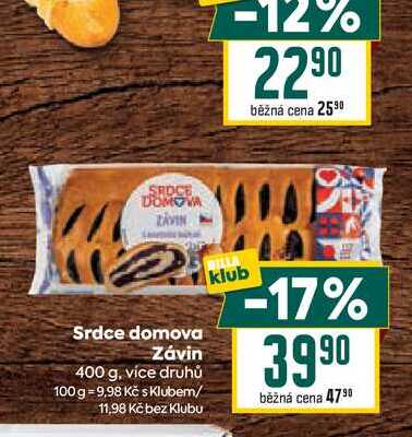 Srdce domova Závin 400 g