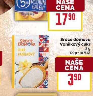 Srdce domova Vanilkový cukr 8g