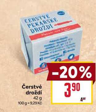 Čerstvé droždí 42g