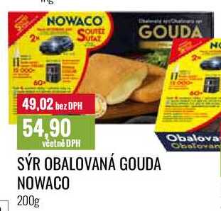 SÝR OBALOVANÁ GOUDA NOWACO 200g