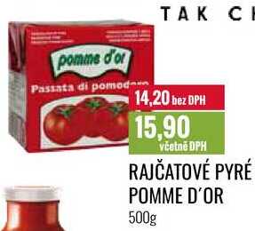 RAJČATOVÉ PYRÉ POMME D'OR 500g 