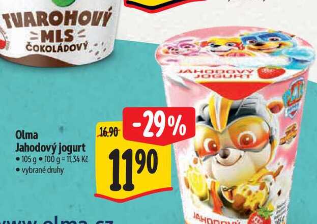  Olma Jahodový jogurt 105 g 