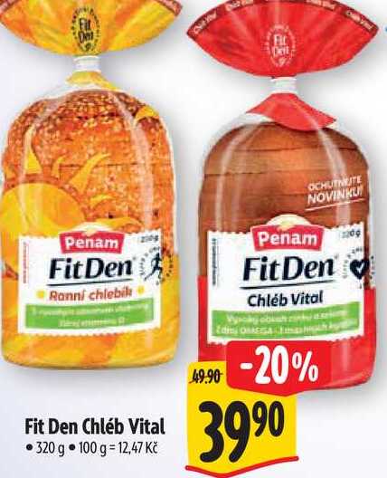   Fit Den Chléb Vital 320 g 