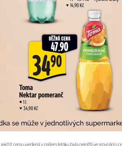   Toma Nektar pomeranč 1 l