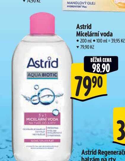  Astrid Micelární voda  200 ml 