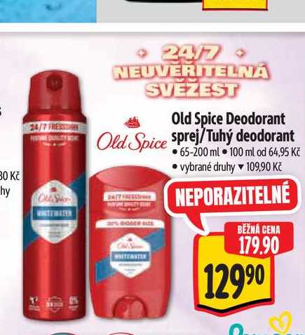   Old Spice Deodorant /Tuhý deodorant 65-200 ml  