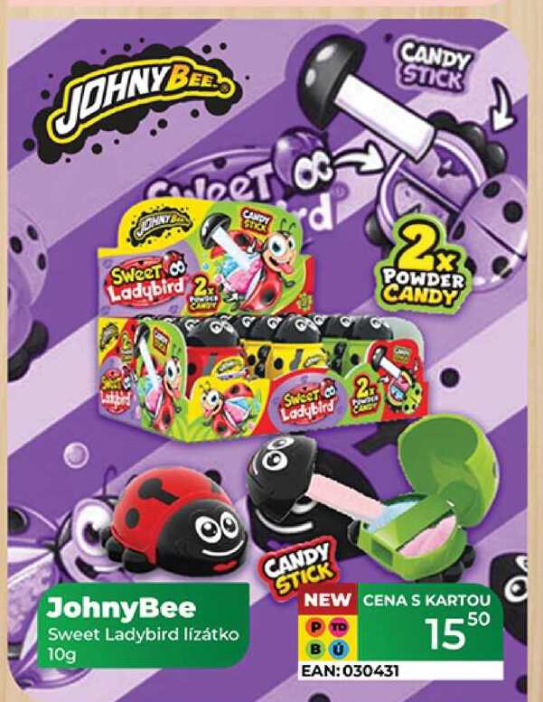 JohnyBee Sweet Ladybird lízátko 10g  