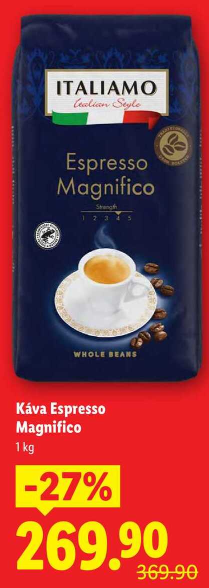 Káva Espresso Magnifico, 1 kg 